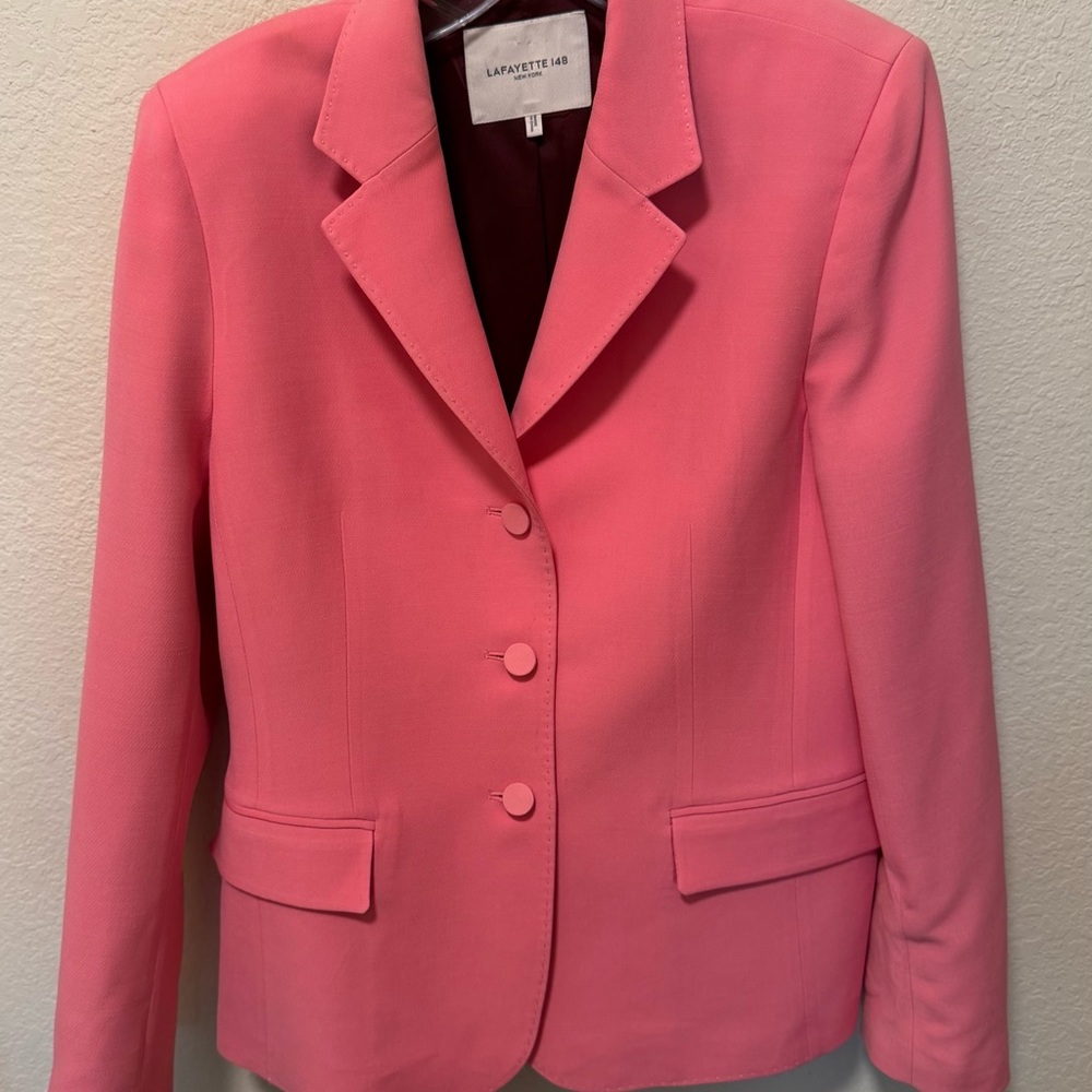 Lafayette 148 New York Coral Blazer